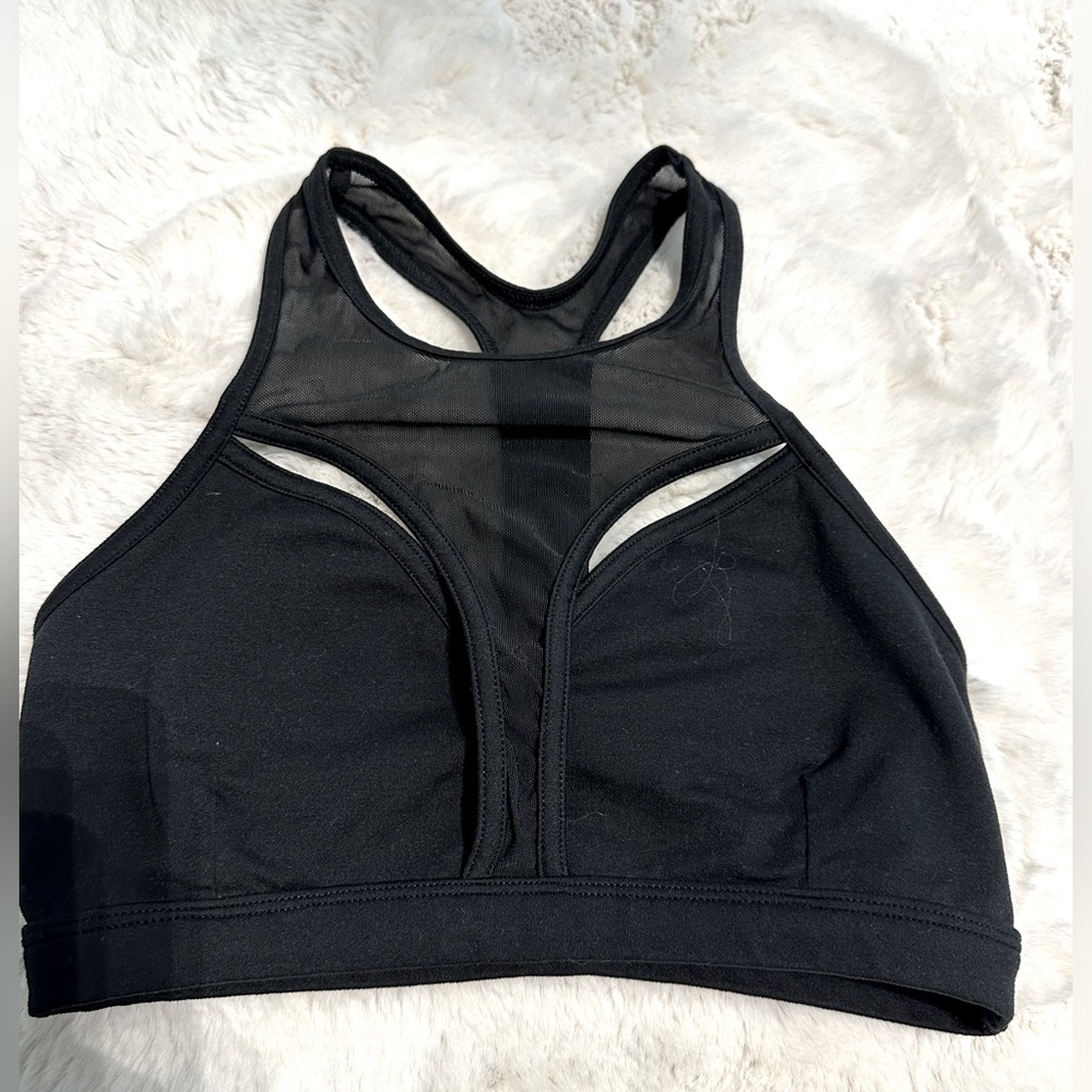 Bombshell Sportswear Black Mesh Sports Bra